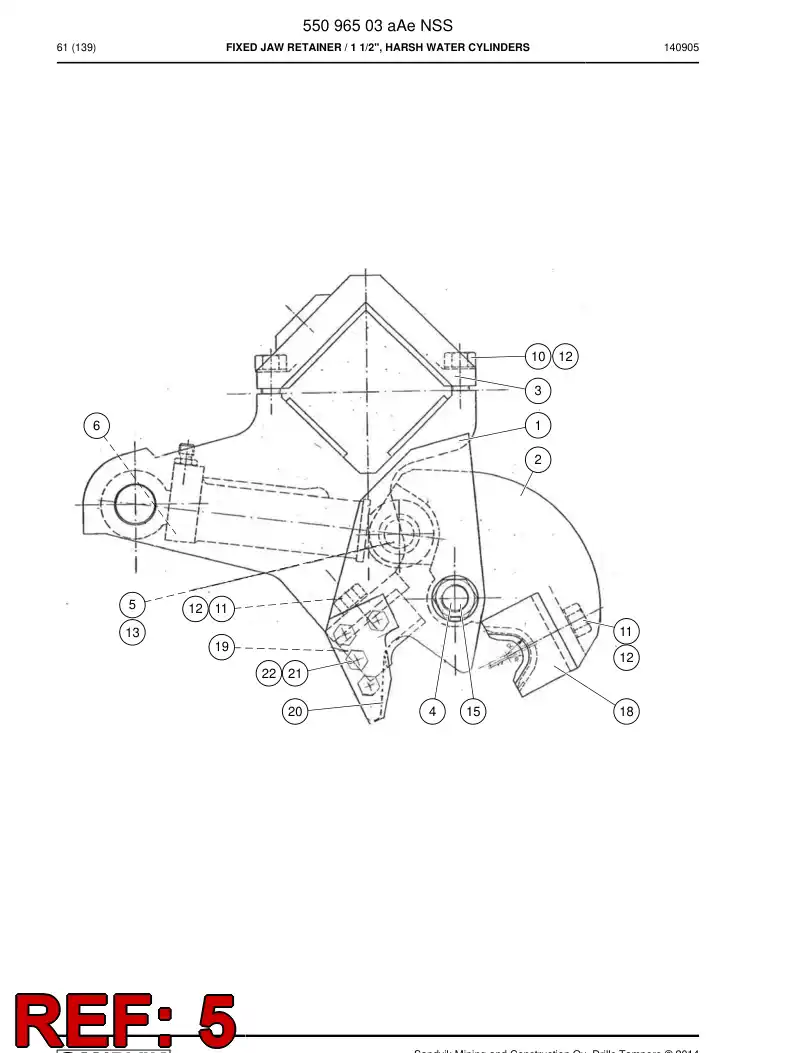 15904488a 159 044 88a Shaft - Sandvik Technical Drawing