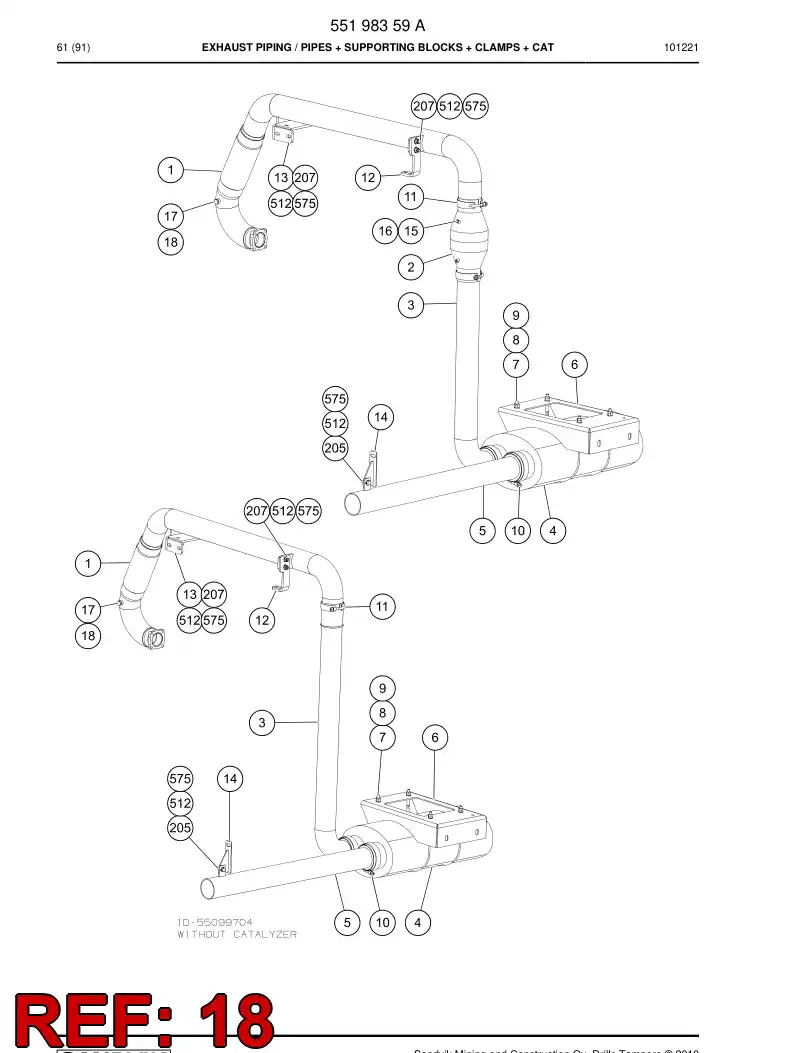 15905108 159 051 08 PLUG - Sandvik Technical Drawing
