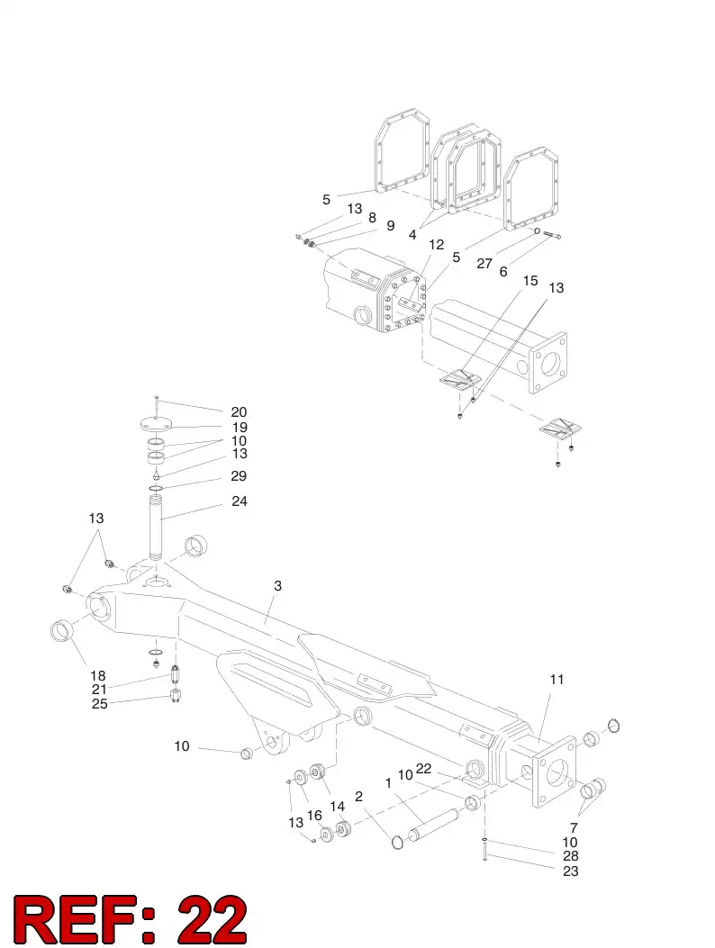15911488 159 114 88 COVER PLATE - Sandvik Technical Drawing