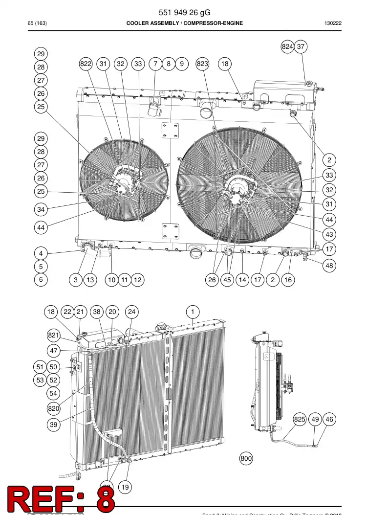 15948838a 159 488 38a ADAPTER - Sandvik Technical Drawing