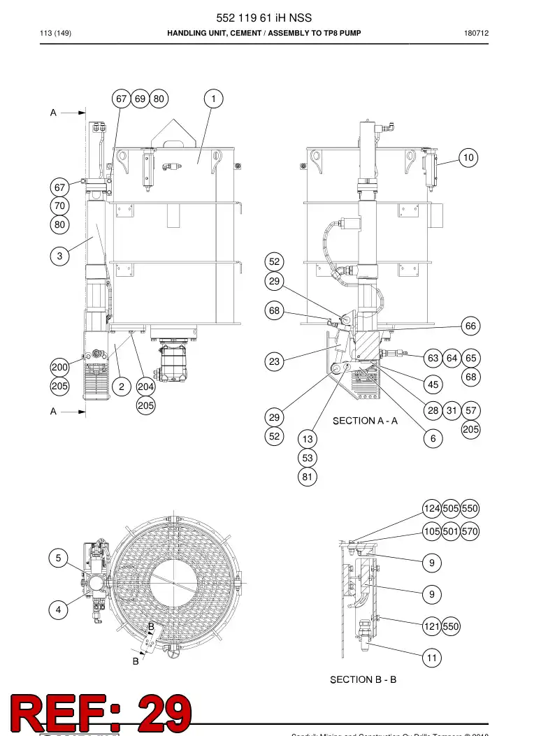 15999068a 159 990 68a Pin - Sandvik Technical Drawing