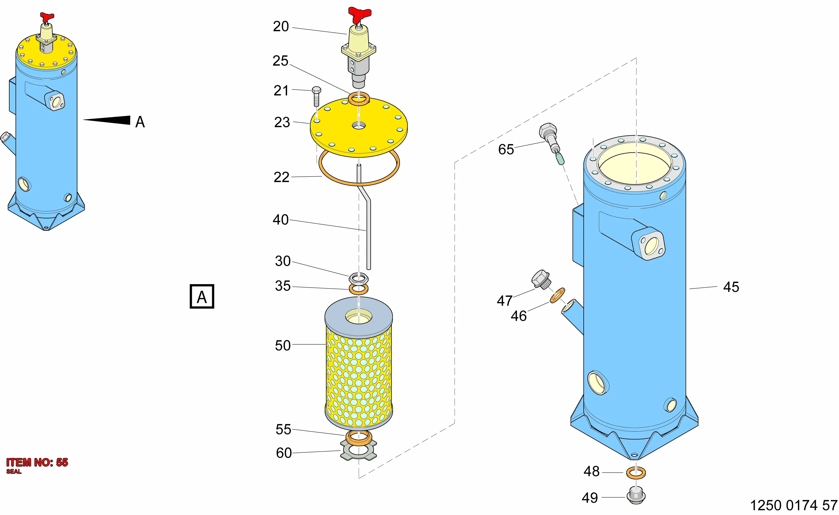 1604 0383 00 SEAL - Technical Drawing