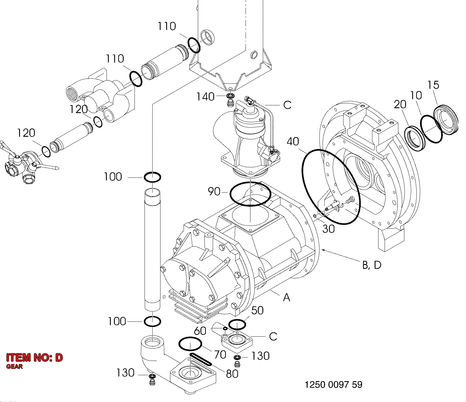 1611 8131 27 GEAR - Technical Drawing