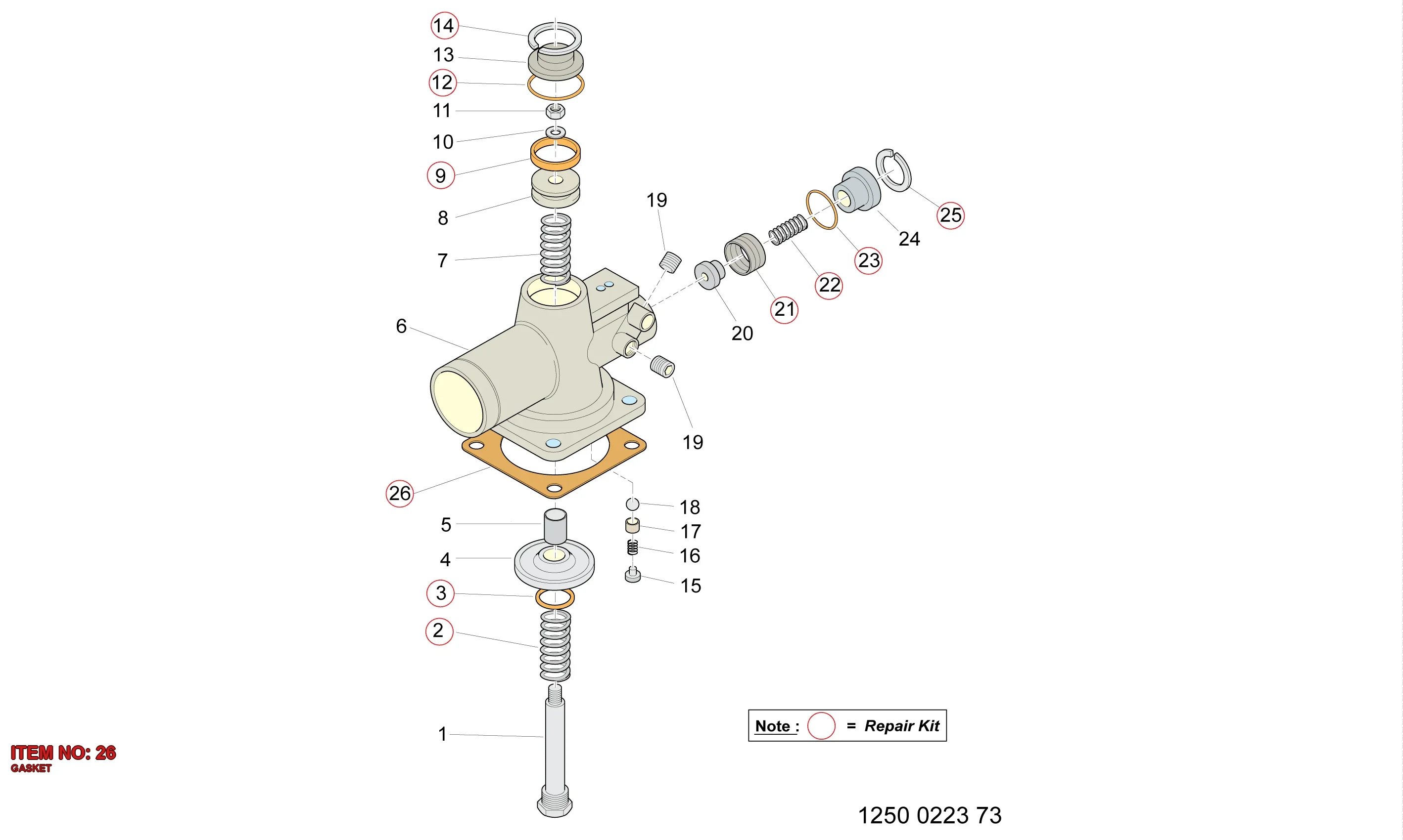 1613 9010 00 GASKET - Technical Drawing