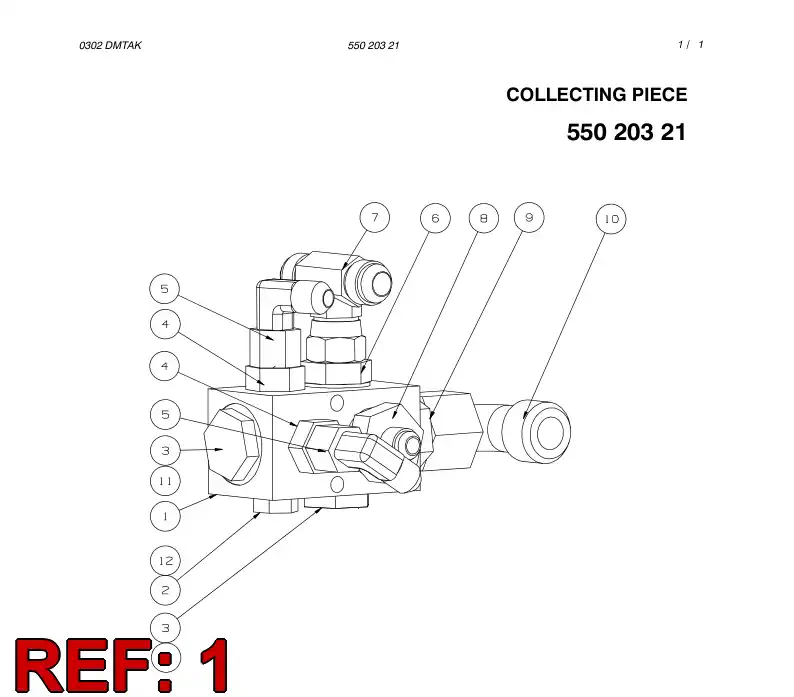 16149088 161 490 88 COLLECTING PIECE - Sandvik Technical Drawing