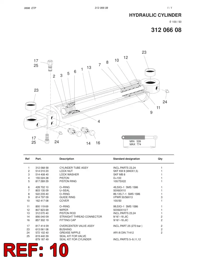 16241708 162 417 08 COVER - Sandvik Technical Drawing