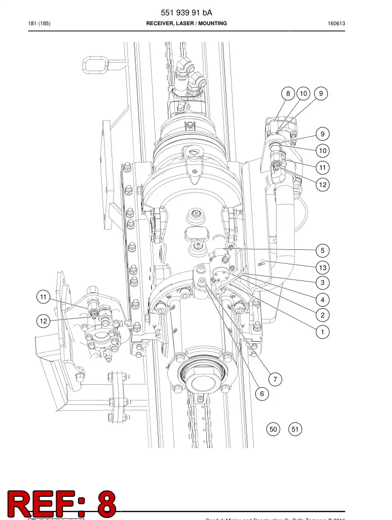 16254228a 162 542 28a BULKHEAD FITTING - Sandvik Technical Drawing