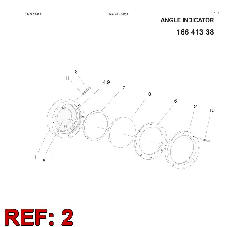 16264128 162 641 28 FLANGE - Sandvik Technical Drawing