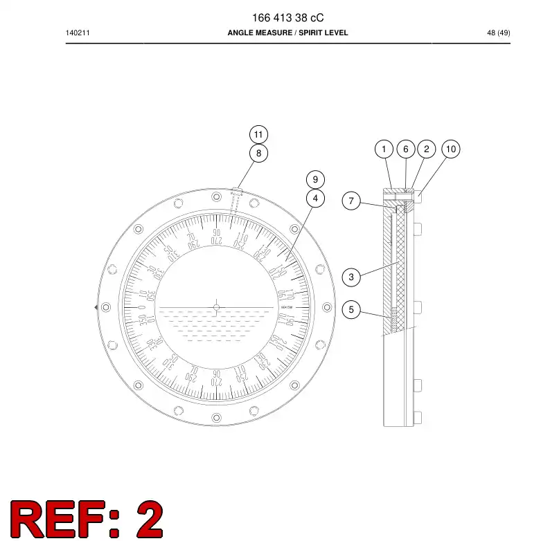 16264128a 162 641 28a Flange - Sandvik Technical Drawing