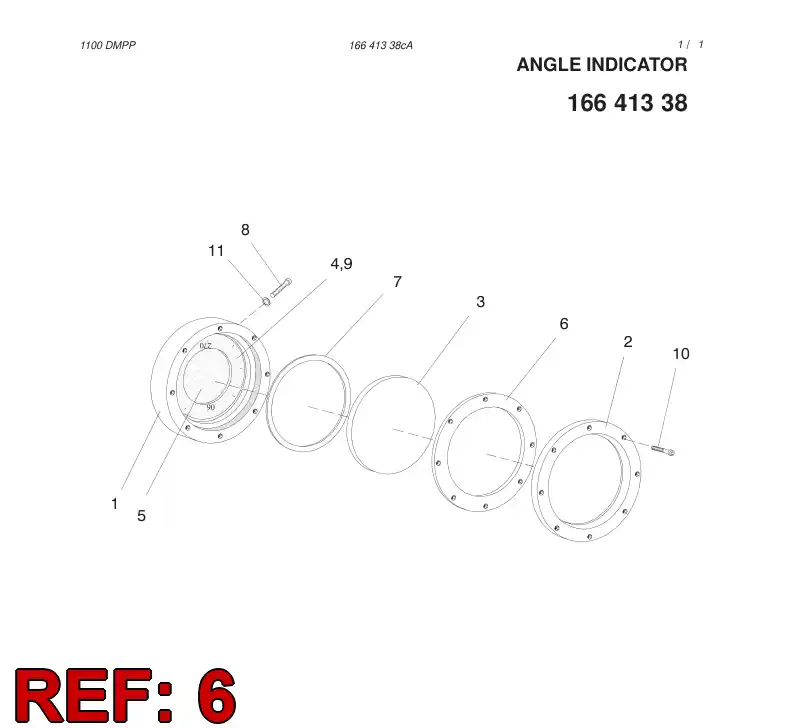 16264258 162 642 58 SEAL - Sandvik Technical Drawing
