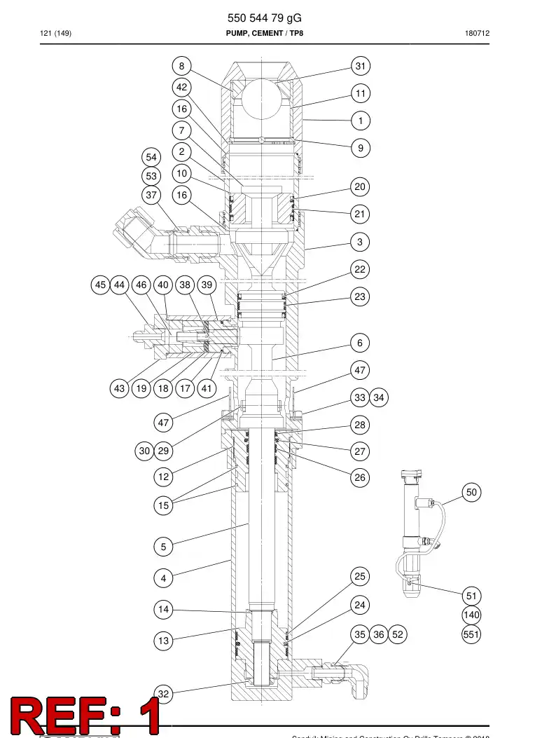 16310728b 163 107 28b Body, Valve - Sandvik Technical Drawing