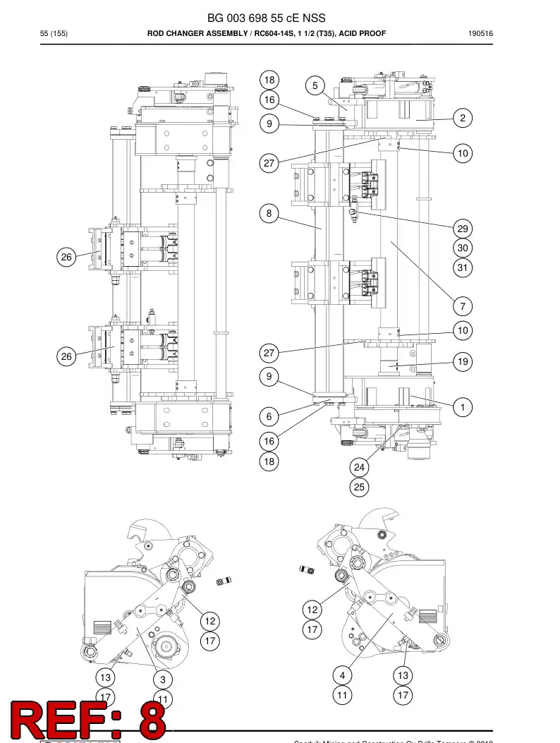 16331948b 163 319 48b Pipe - Sandvik Technical Drawing