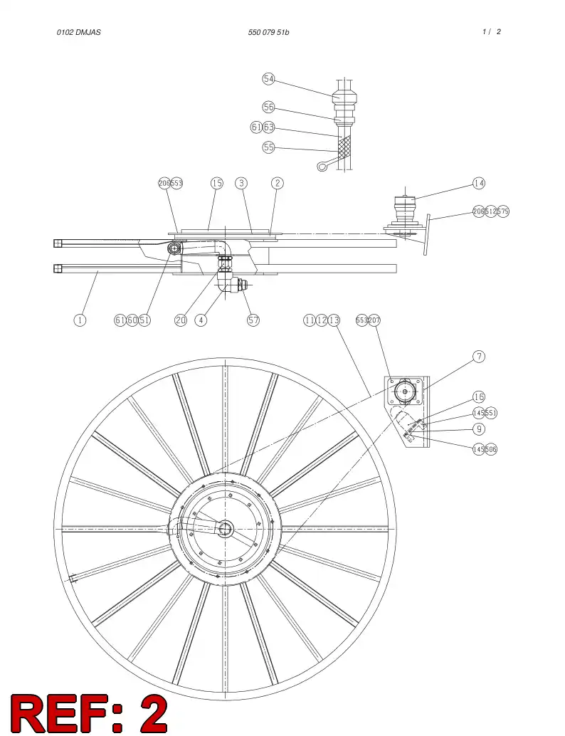 16404748 164 047 48 FLANGE - Sandvik Technical Drawing
