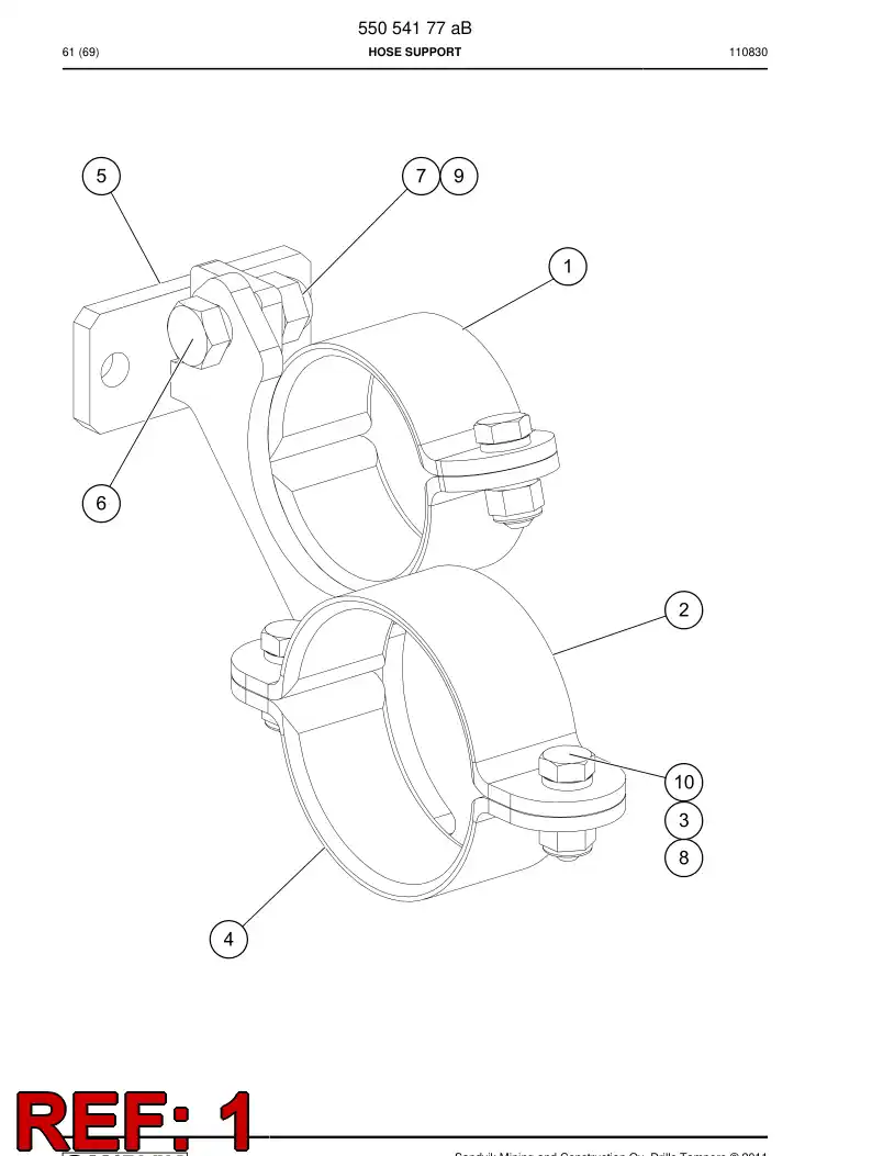 16452638a 164 526 38a BAND - Sandvik Technical Drawing