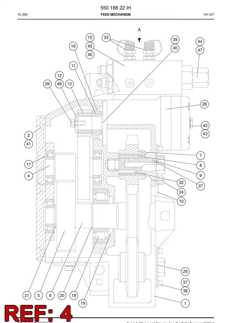 16457838a 164 578 38a GEARS - Sandvik Technical Drawing