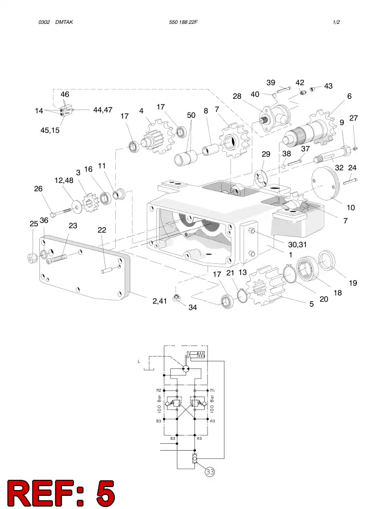 16457968 164 579 68 GEAR - Sandvik Technical Drawing
