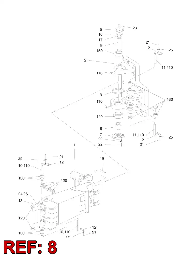 16475618 164 756 18 BUSHING - Sandvik Technical Drawing