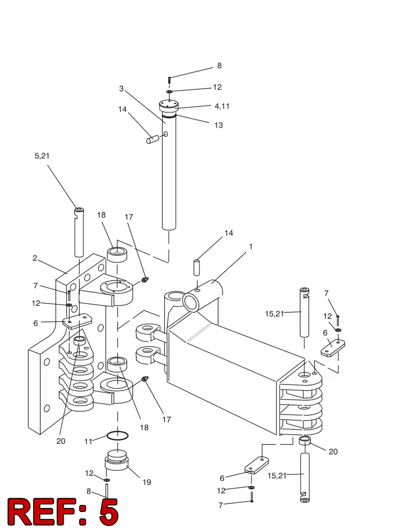 16488138 164 881 38 PIN ASSY - Sandvik Technical Drawing