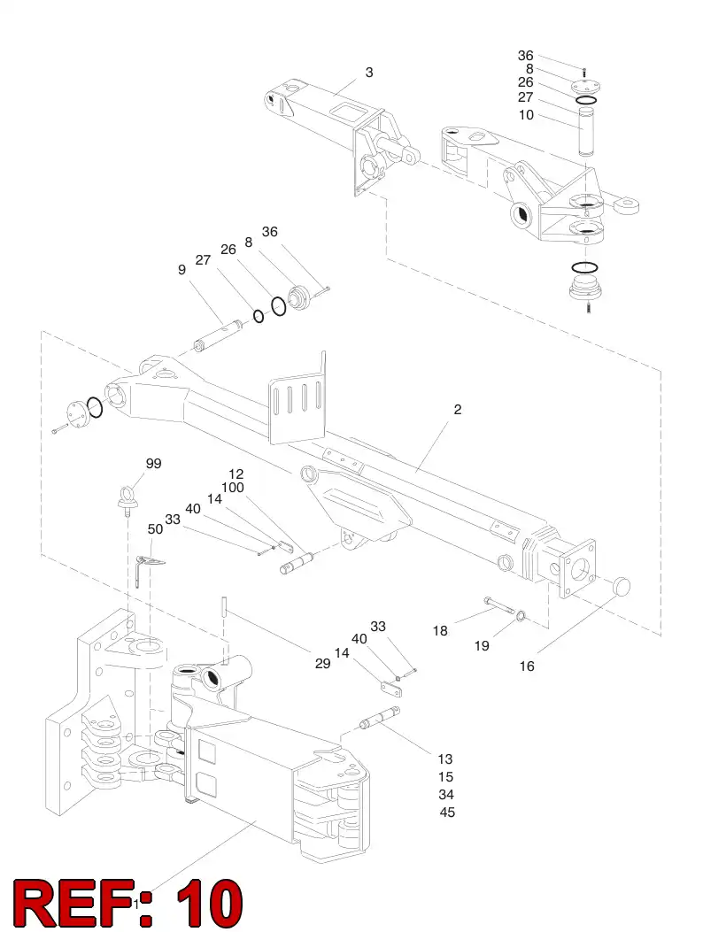 16618038 166 180 38 SHAFT - Sandvik Technical Drawing