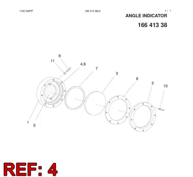 16641598 166 415 98 DIAL - Sandvik Technical Drawing