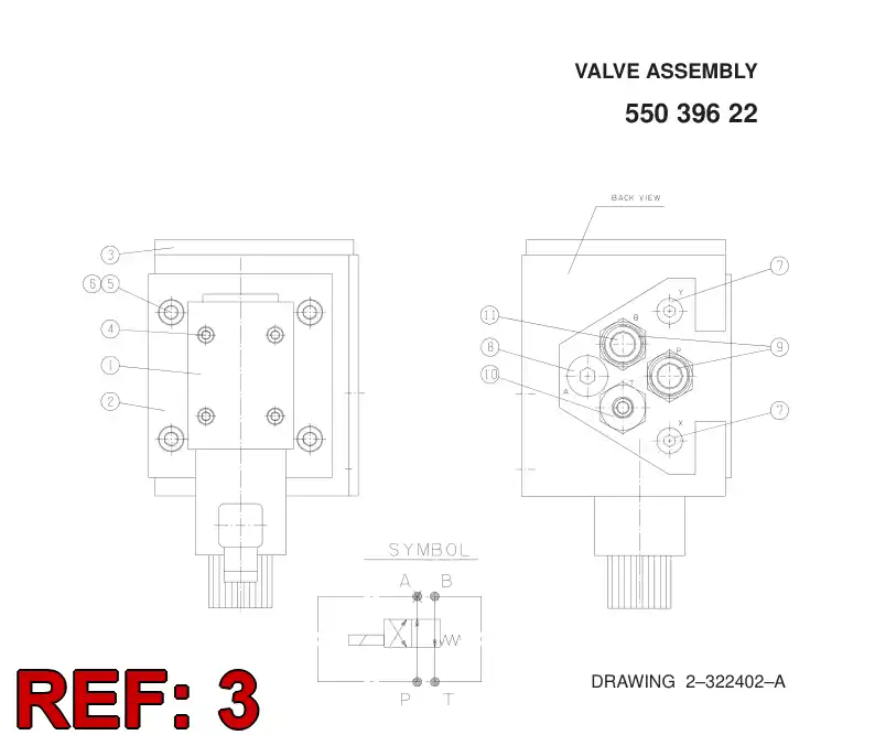 16708148 167 081 48 Supporting block - Sandvik Technical Drawing