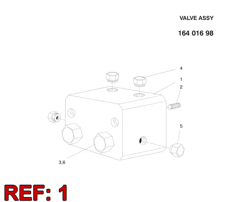 16769378 167 693 78 VALVE HOUSING - Sandvik Technical Drawing