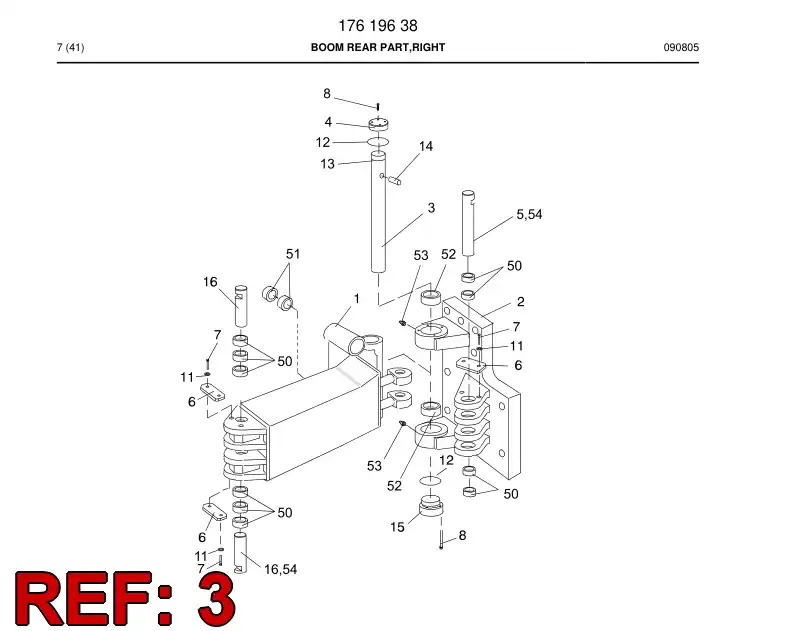 16771608 167 716 08 SHAFT - Sandvik Technical Drawing
