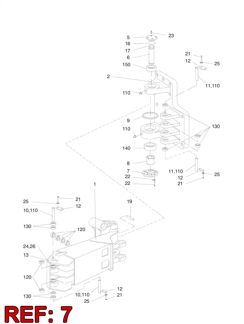 16835238 168 352 38 LOCK PLATE - Sandvik Technical Drawing