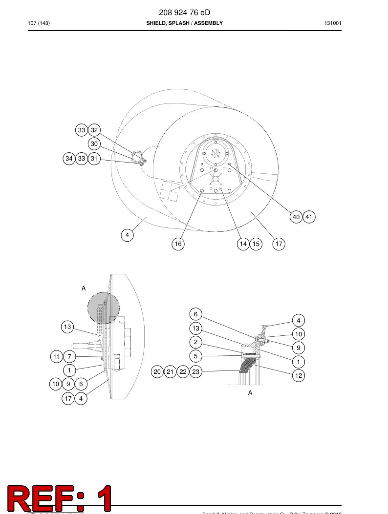 16846838g 168 468 38g CUTTING PROTECTOR - Sandvik Technical Drawing