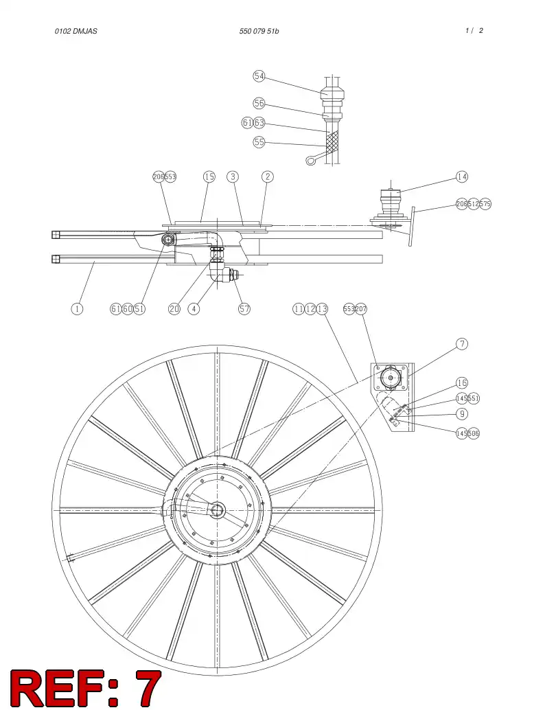 16853308 168 533 08 BRACKET - Sandvik Technical Drawing