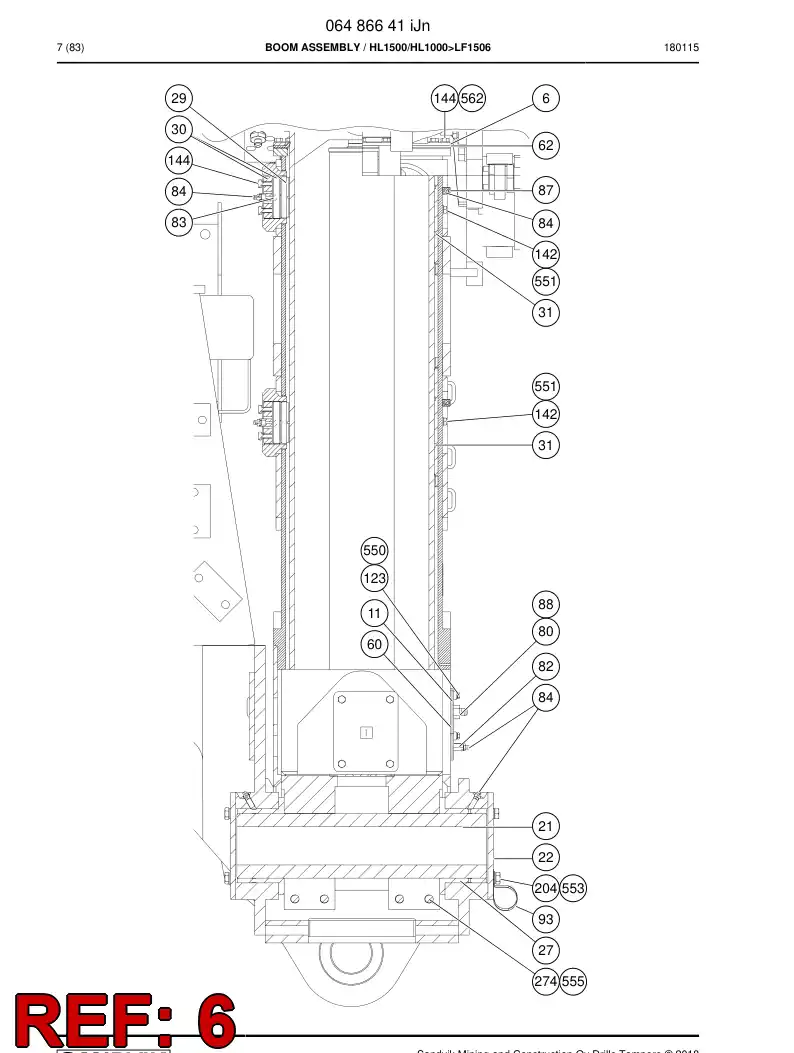 16861978a 168 619 78a FLANGE - Sandvik Technical Drawing