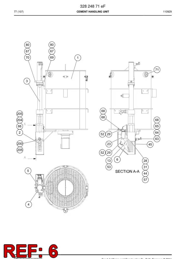 16890008 168 900 08 LEVER ARM - Sandvik Technical Drawing