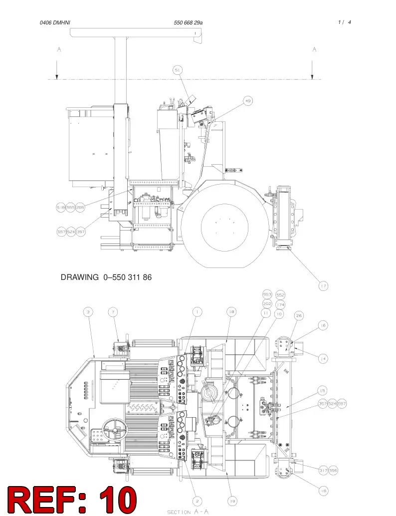 16943942 169 439 42 WATER SEPARATOR ASSEMBLY - Sandvik Technical Drawing