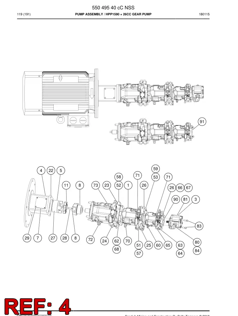 16955178a 169 551 78a FLANGE - Sandvik Technical Drawing