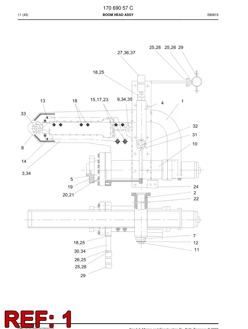 17067608 170 676 08 COVER - Sandvik Technical Drawing