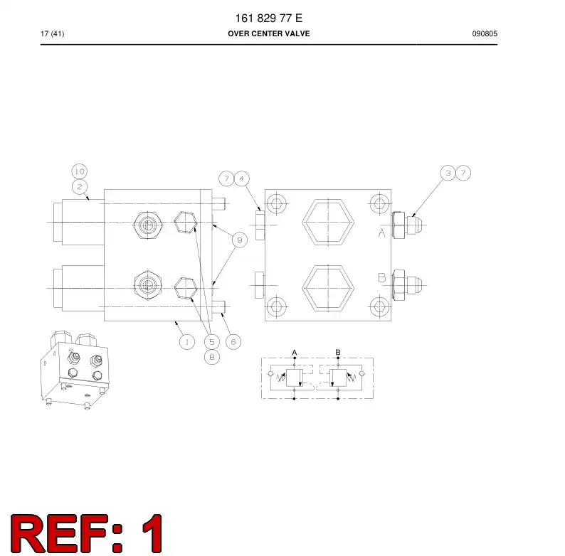 17185498 171 854 98 VALVE HOLDER - Sandvik Technical Drawing