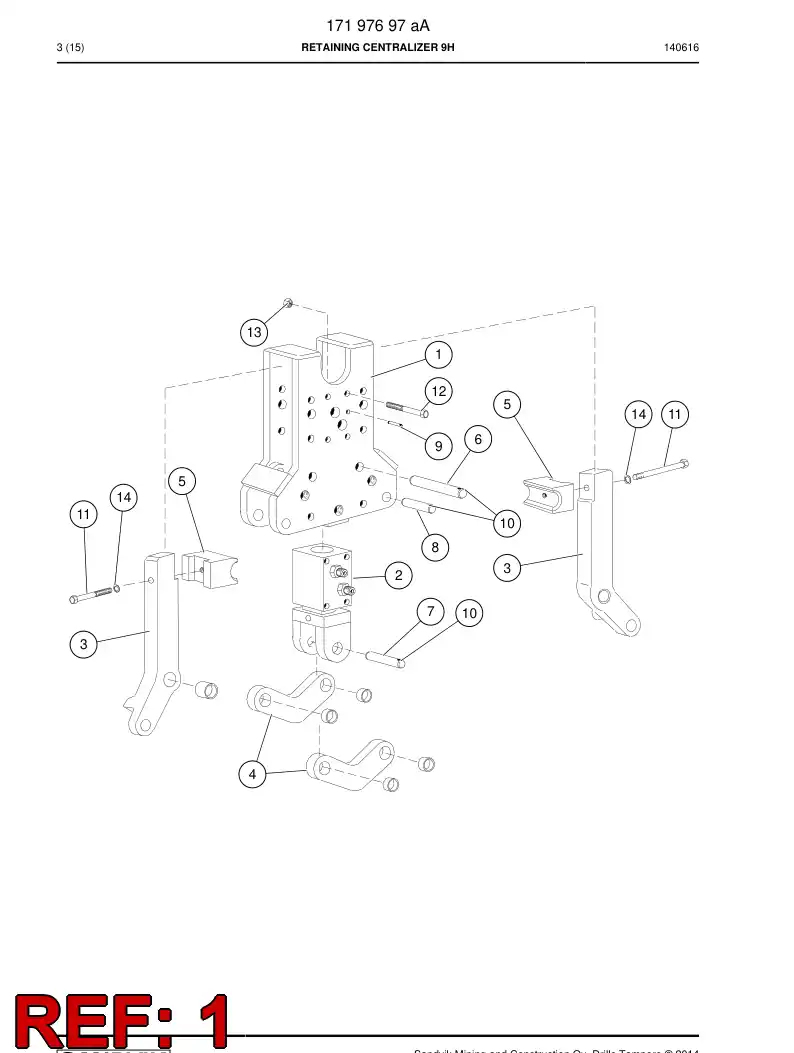 17197568g 171 975 68g Frame - Sandvik Technical Drawing