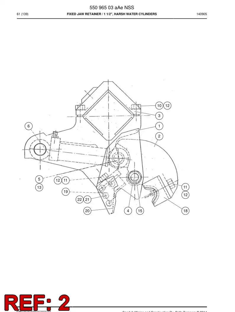 17253788c 172 537 88c Arm - Sandvik Technical Drawing