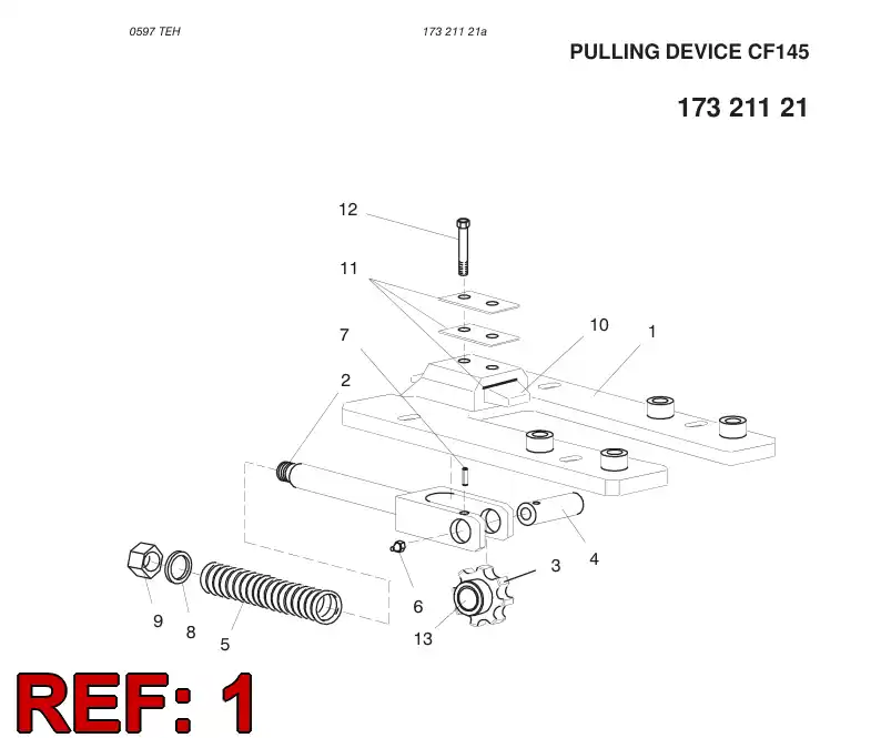 17321008 173 210 08 FRAME - Sandvik Technical Drawing