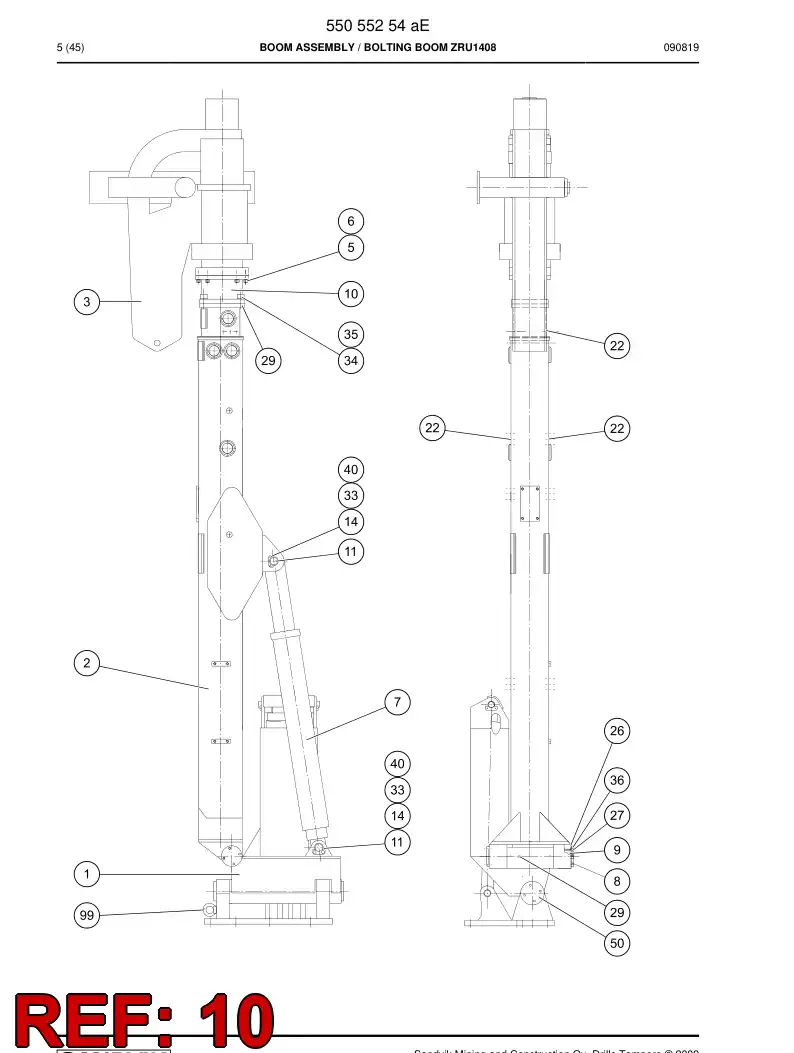 17549588 175 495 88 PIPE - Sandvik Technical Drawing