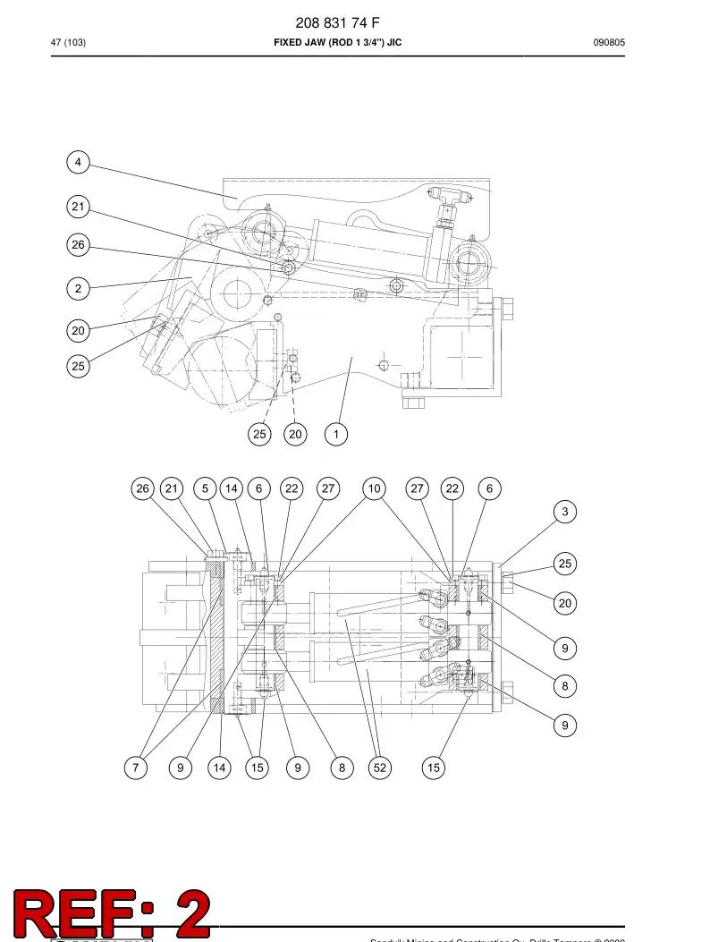 17653978 176 539 78 JAW - Sandvik Technical Drawing