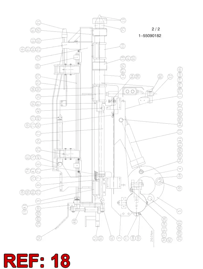 17660718 176 607 18 CYLINDER - Sandvik Technical Drawing