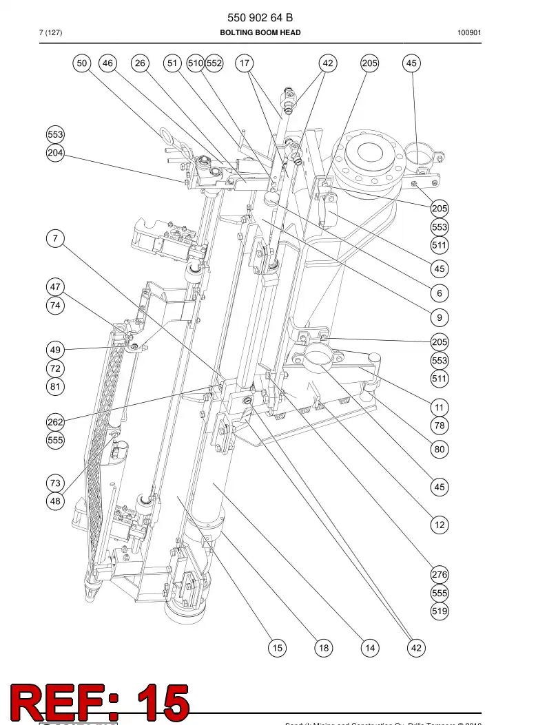 17683957 176 839 57 RAILS - Sandvik Technical Drawing