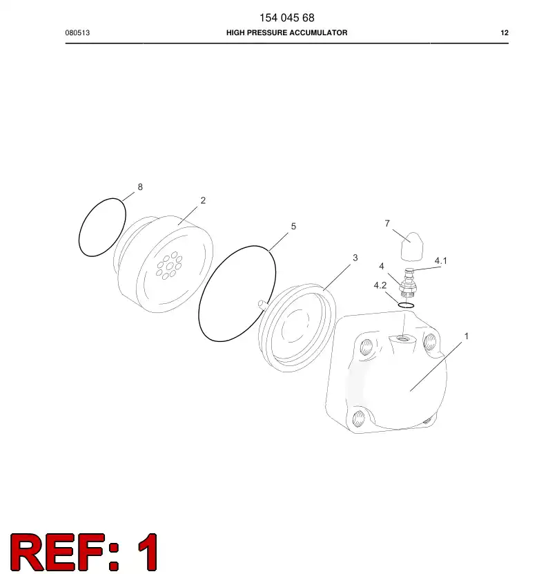 18006408 180 064 08 COVER - Sandvik Technical Drawing