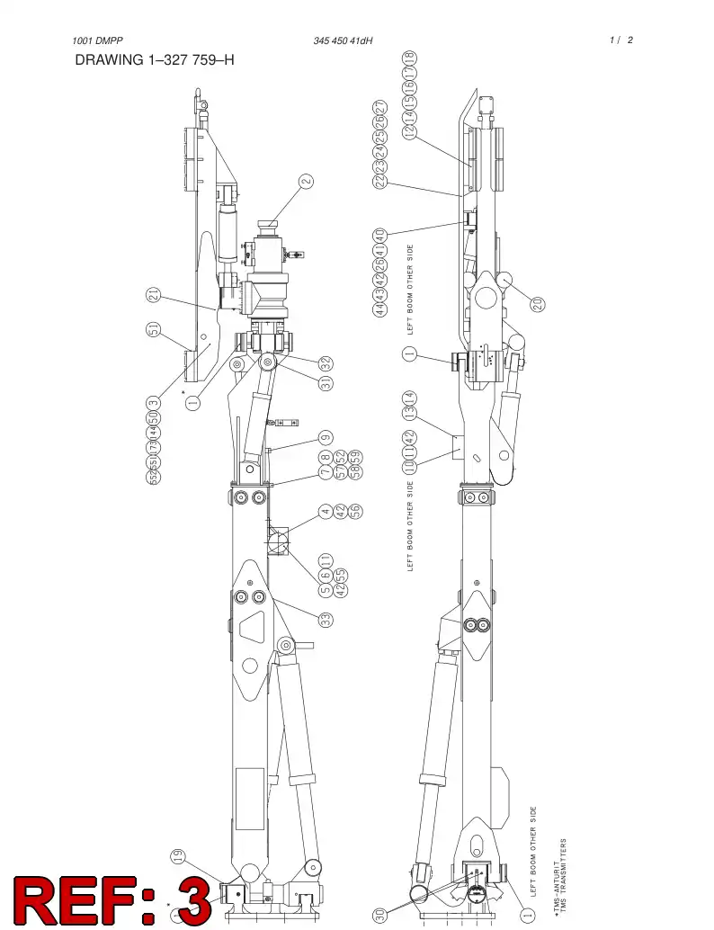 18090088 180 900 88 LINEAR SENSOR ASSY - Sandvik Technical Drawing