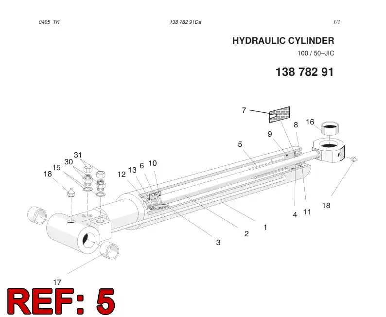 20311788 203 117 88 BUSHING - Sandvik Technical Drawing