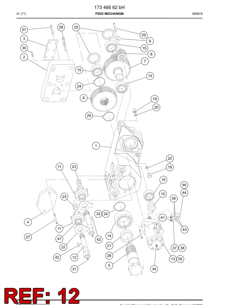 20335108 203 351 08 SHAFT - Sandvik Technical Drawing