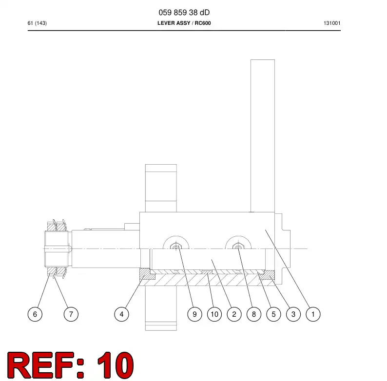 20381498 203 814 98 Bushing - Sandvik Technical Drawing