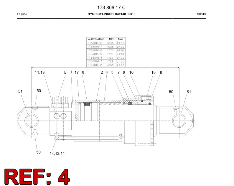 20385688 203 856 88 LIMIT BUSHING - Sandvik Technical Drawing