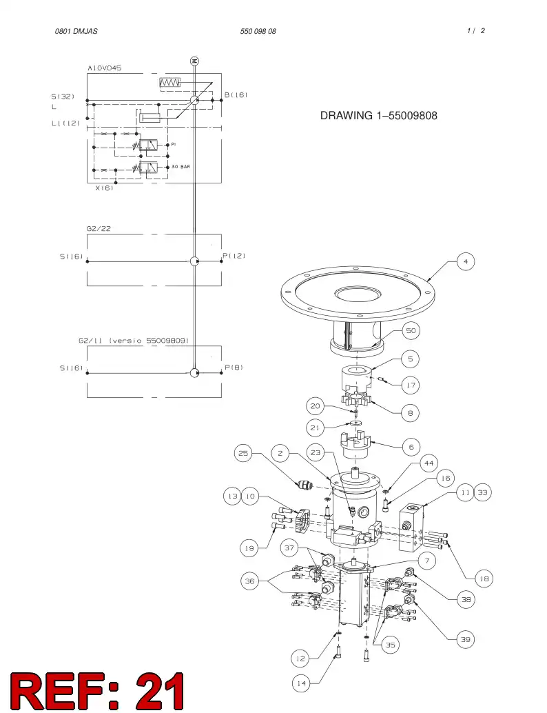 20423868 204 238 68 FLANGE - Sandvik Technical Drawing